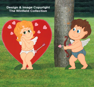 Cupid Strikes Woodcraft Pattern - The Winfield Collection
