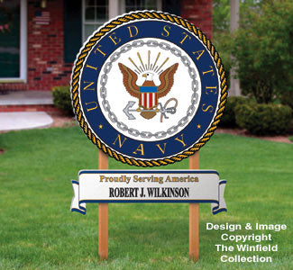 Navy Yard Sign Woodcrafting Pattern - The Winfield Collection