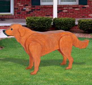 3D Life-Size Golden Retriever Wood Pattern - The Winfield Collection