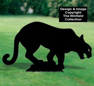 Mountain Lion Shadow Woodcraft Pattern