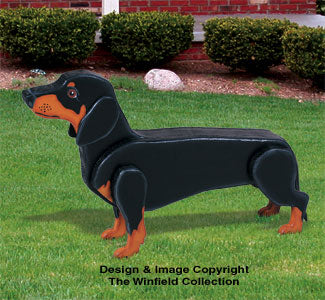 3D Life-Size Dachshund Woodcraft Pattern - The Winfield Collection
