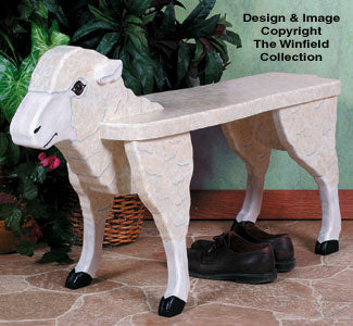Sheep Bench Woodcrafting Pattern - The Winfield Collection