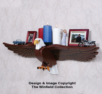 Majestic Eagle Shelf Woodcrafting Pattern - The Winfield Collection