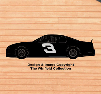 Race Car Shadow Woodcrafting Pattern