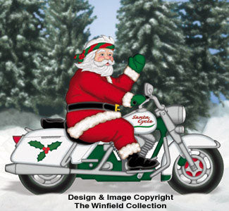 Easy Rider Santa Woodcrafting Pattern - The Winfield Collection