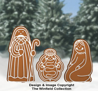 Gingerbread Nativity Woodcraft Pattern