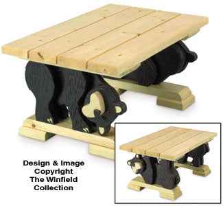 Holzbearbeitungsplan für den Couchtisch „Black Bear“