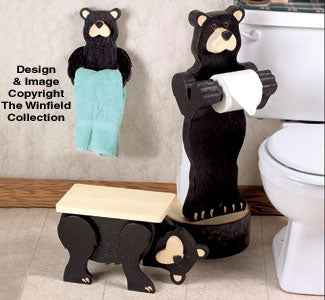 Black Bear Bath Buddies Woodcraft Pattern