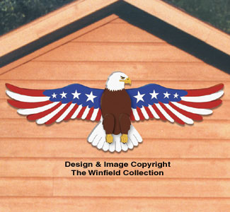 Patriotic Garage Eagle Woodcraft Pattern - The Winfield Collection
