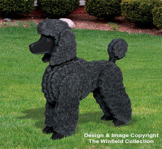 3D Life-Size Standard Poodle Wood Pattern