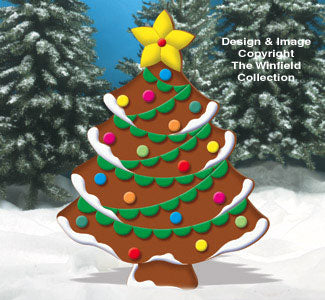 Gingerbread Christmas Tree Woodcraft Pattern - The Winfield Collection