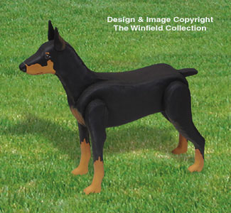 3D Life-Size Miniature Pinscher Woodcraft Pattern