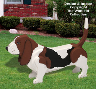 3D Life-Size Basset Hound Woodcraft Pattern - The Winfield Collection