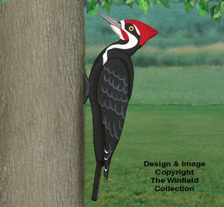 3D Giant Pileated Woodpecker Pattern - The Winfield Collection