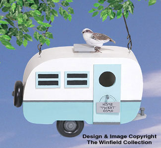 Travel Trailer Birdhouse Woodcrafting Pattern