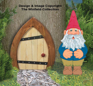 Mini Gnome & Door Woodcrafting Pattern