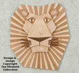 Majestic Lion Wall Hanging Wood Pattern