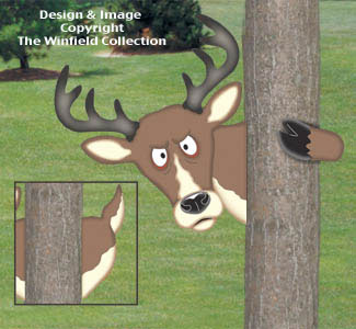 Peeking Deer Woodcraft Project Pattern - The Winfield Collection