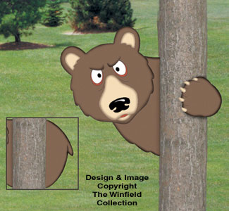 Peeking Bear Woodcraft Project Pattern
