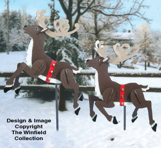 Prancing Reindeer Woodcraft Pattern - The Winfield Collection