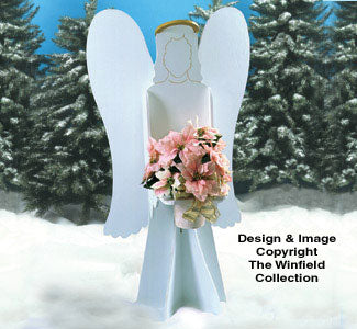Poinsettia Angel Woodcraft Pattern - The Winfield Collection