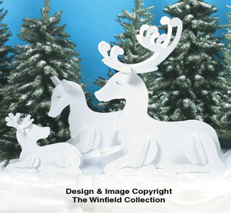 Resting Reindeer Family Patterns - The Winfield Collection
