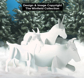 Nativity Animals Woodcraft Pattern