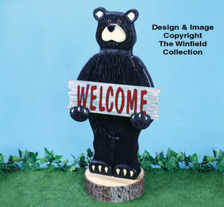 Welcome Bear Woodcraft Pattern