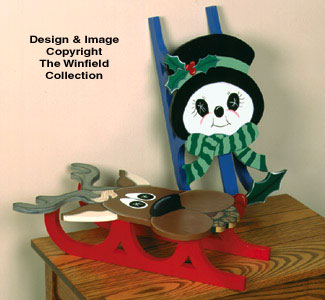 Snowman & Reindeer Sled Patterns
