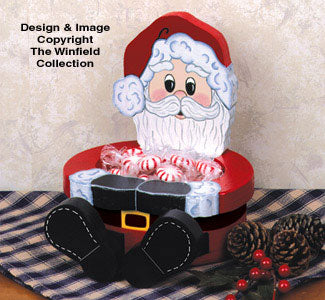 Santa Bowl Woodcraft Pattern - The Winfield Collection
