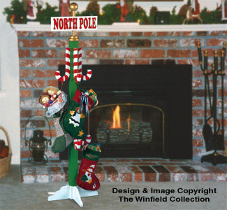 North Pole Stocking Holder Pattern