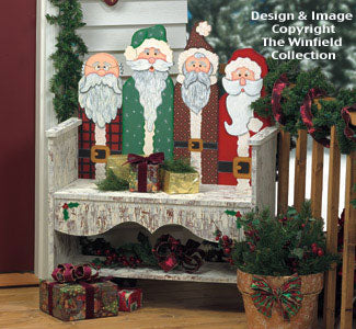 Santa Bench Woodcraft Pattern - The Winfield Collection