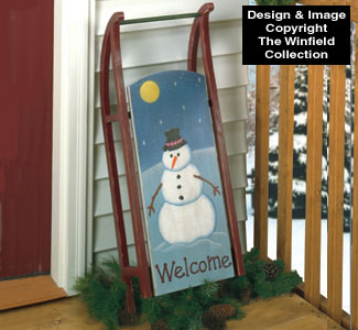 Old Fashioned Sled Woodcraft Pattern