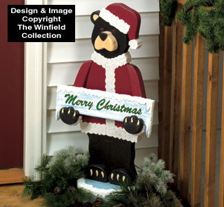 Santa Bear Woodcraft Pattern