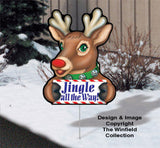 Cheerful Yard Art - Rudolph