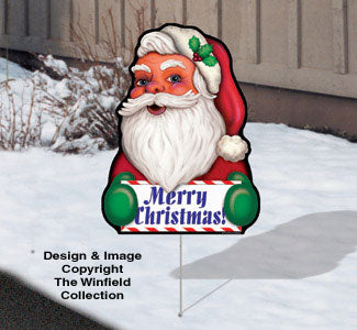 Cheerful Yard Art - Santa