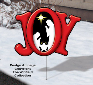 Holiday Yard Art - Joy