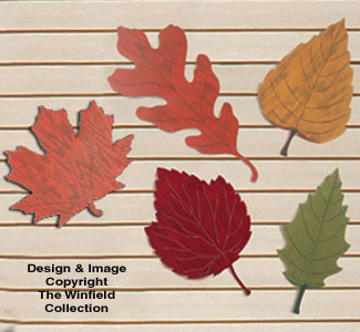 Huge Fall Leaves Woodcraft Pattern