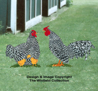 Rooster & Hen Woodcraft Pattern - The Winfield Collection