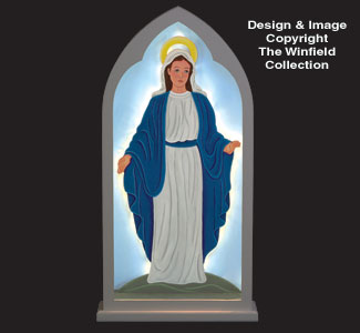 Glowing Mary Woodcraft Pattern