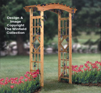 Garden Arbor Wood Project Plan - The Winfield Collection