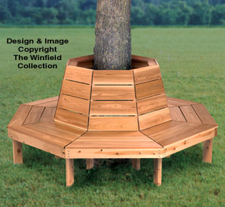 Tree Bench Woodworking Plan - The Winfield Collection