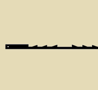 Olson - 1 Dozen 5" PINNED Reverse Tooth Blades