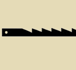 Olson - 1 Dozen 18.5 TPI PINNED Standard Fret Blades