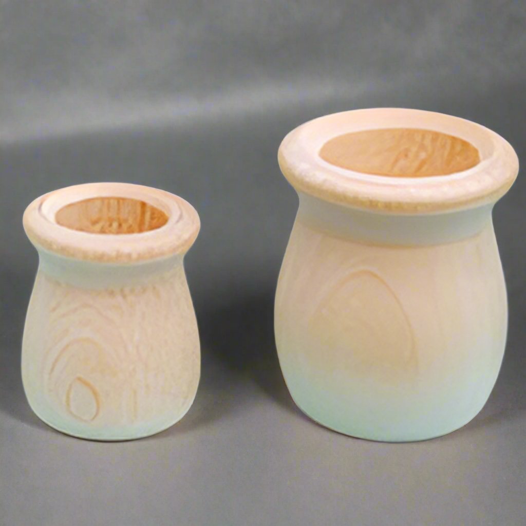 Kerzenbecher aus Holz