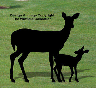 Doe & Fawn Shadow Woodcraft Pattern