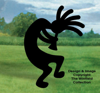 Kokopelli Shadow Woodcrafting Pattern