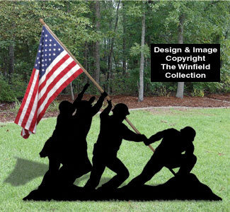 Iwo Jima Yard Shadow Woodcrafting Pattern