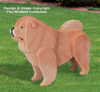3D Life-Size Chow Chow Woodcraft Pattern - The Winfield Collection