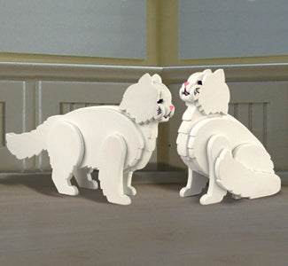 3D Life-Size Persian Cat Wood Plan